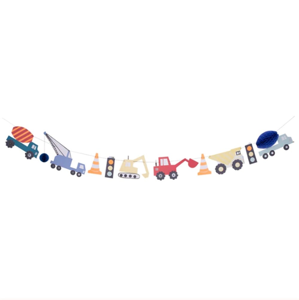 Meri Meri - Construction Garland - İnşaat Asılan Süs Asılan Süsler