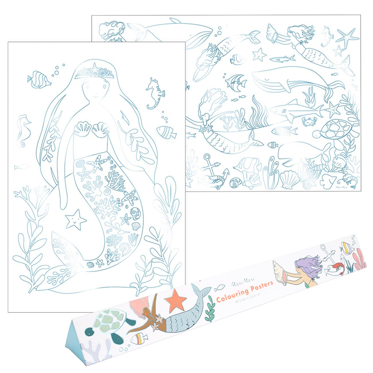 Deniz Kızı Boyamalı Poster Gizden Gelenler