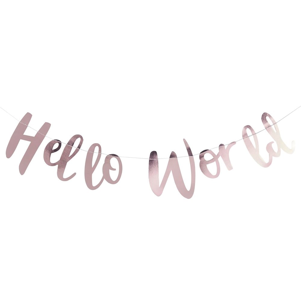 Hello World Asılan Süs Gizden Gelenler