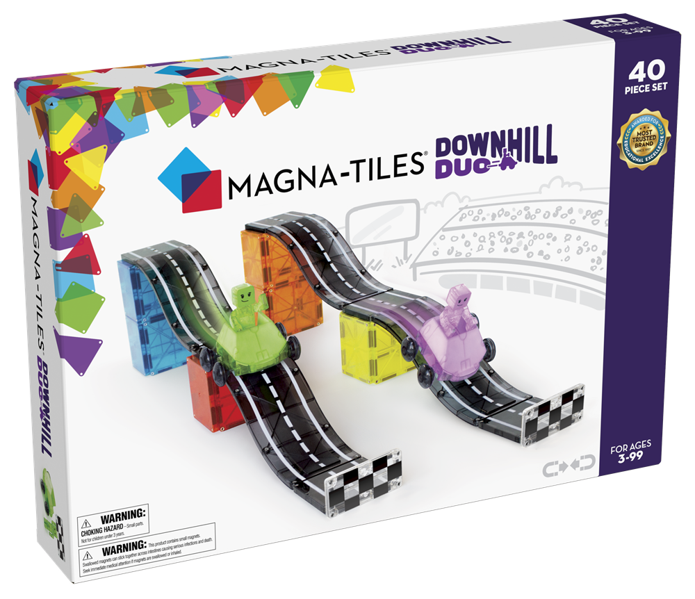Magna-Tiles - Downhill Duo 40-Piece Set - Yokuş Aşağı 2'li - 40 Parça Gizden Gelenler