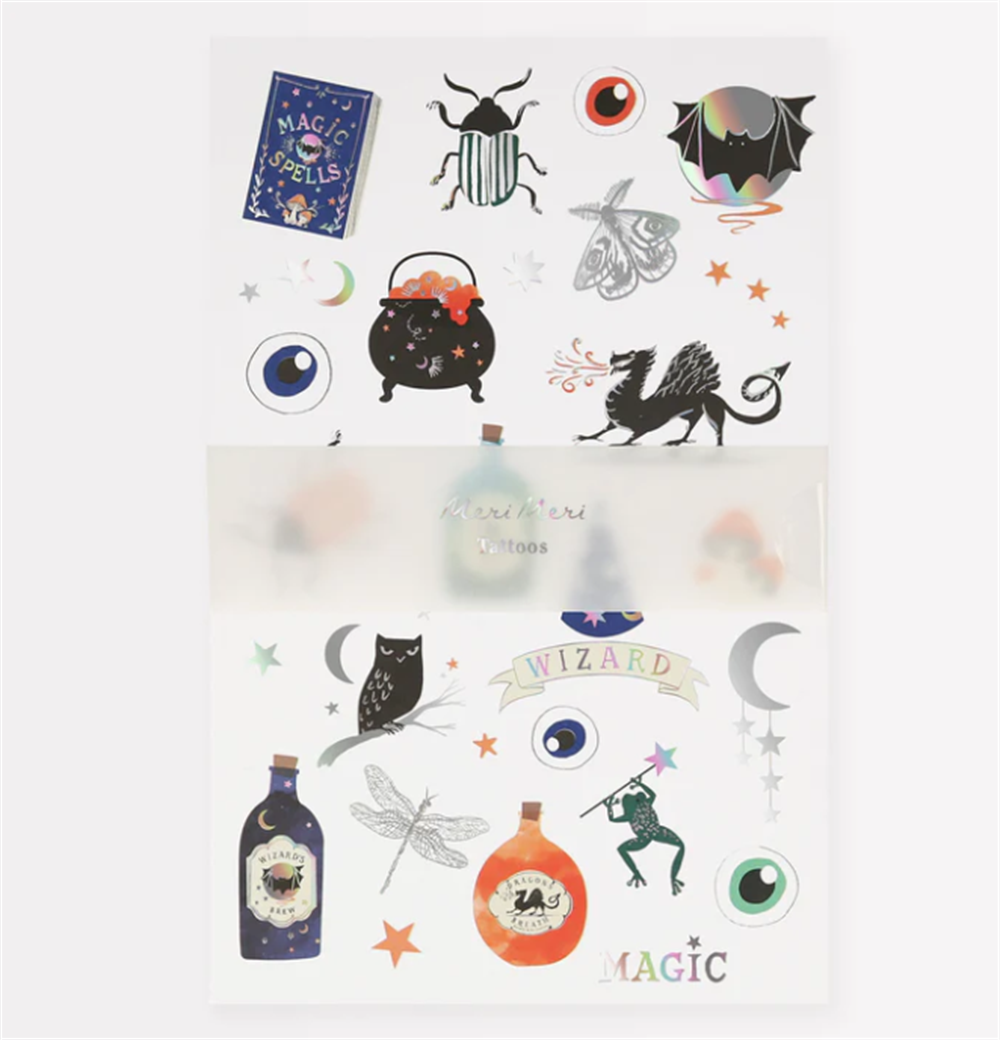 Meri Meri - Making Magic Tattoos - Make Magic Geçici Dövmeler (2'li) Gizden Gelenler
