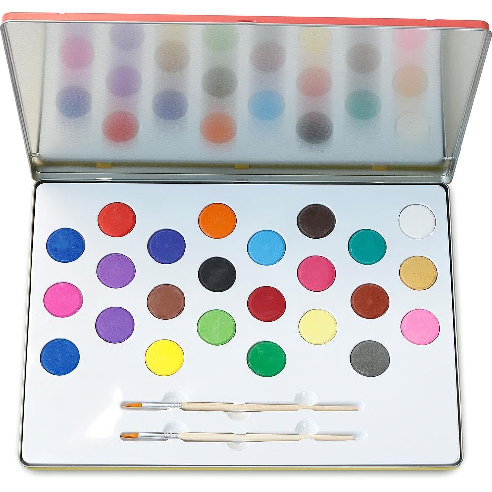 Vilac - Rainbow Large Painting Set - Büyük Boy Gökkuşağı Sulu Boya Seti 24'lü Gizden Gelenler