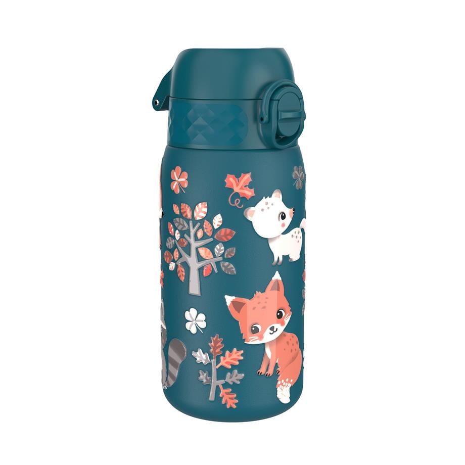 Ion8Ion8 - Paslanmaz Çelik Çocuk Suluk - Orman Hayvanları - 400 ml - SızdırmazI8SS400PTFOREAN
