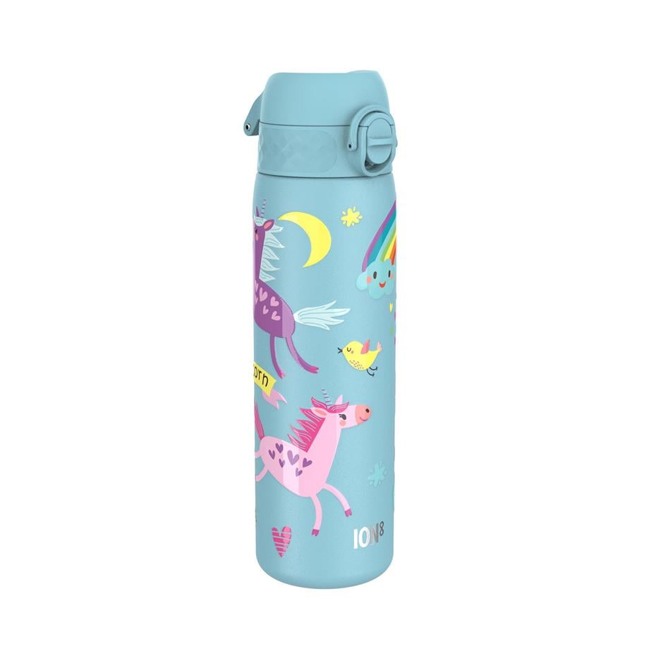 Ion8Ion8 - Paslanmaz Çelik İnce Suluk - Mavi Unicorn - 600 ml - SızdırmazI8SS600PBUNIC