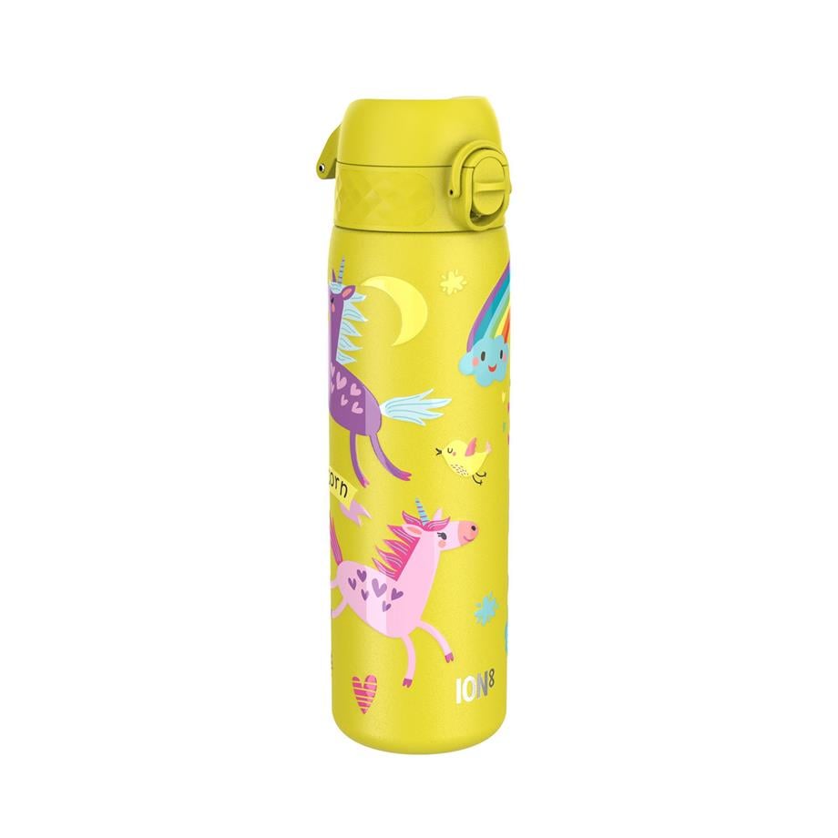 Ion8Ion8 - Paslanmaz Çelik İnce Suluk - Sarı Unicorn - 600 ml - SızdırmazI8SS600PYUNIC