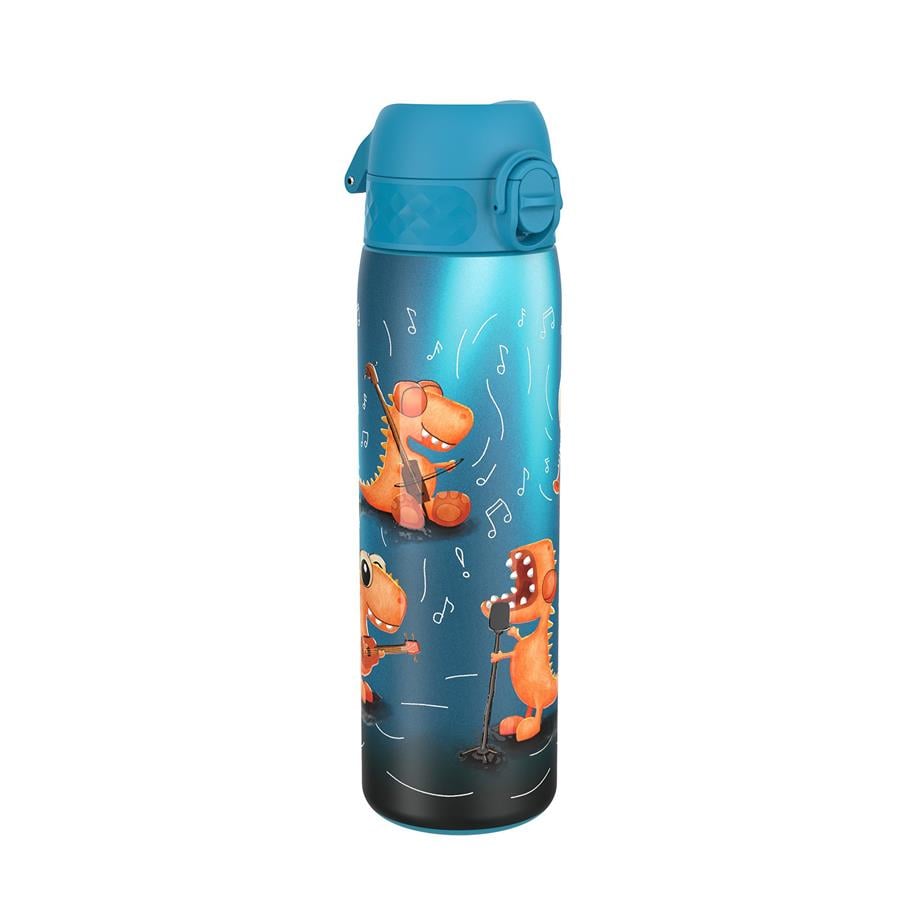 Ion8Ion8 - Paslanmaz Çelik İnce Suluk - Şarkıcı Dinozor - 600 ml - SızdırmazI8SS600PBDINOB
