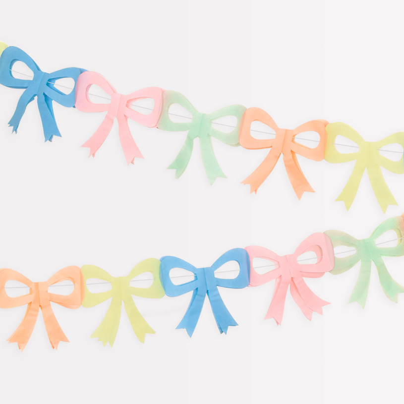 Meri Meri - Tissue Paper Bow Garland - Fiyonk Asılan Süsler (x3) Kategorisiz
