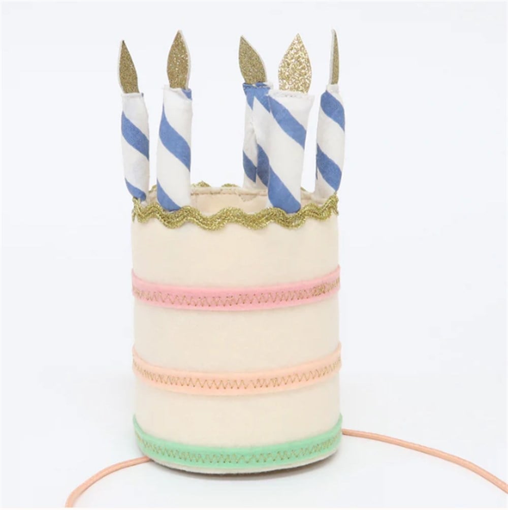 Meri Meri - Birthday Cake Hat - Doğum Günü Pastası Şapkası Kostüm ve Aksesuarlar