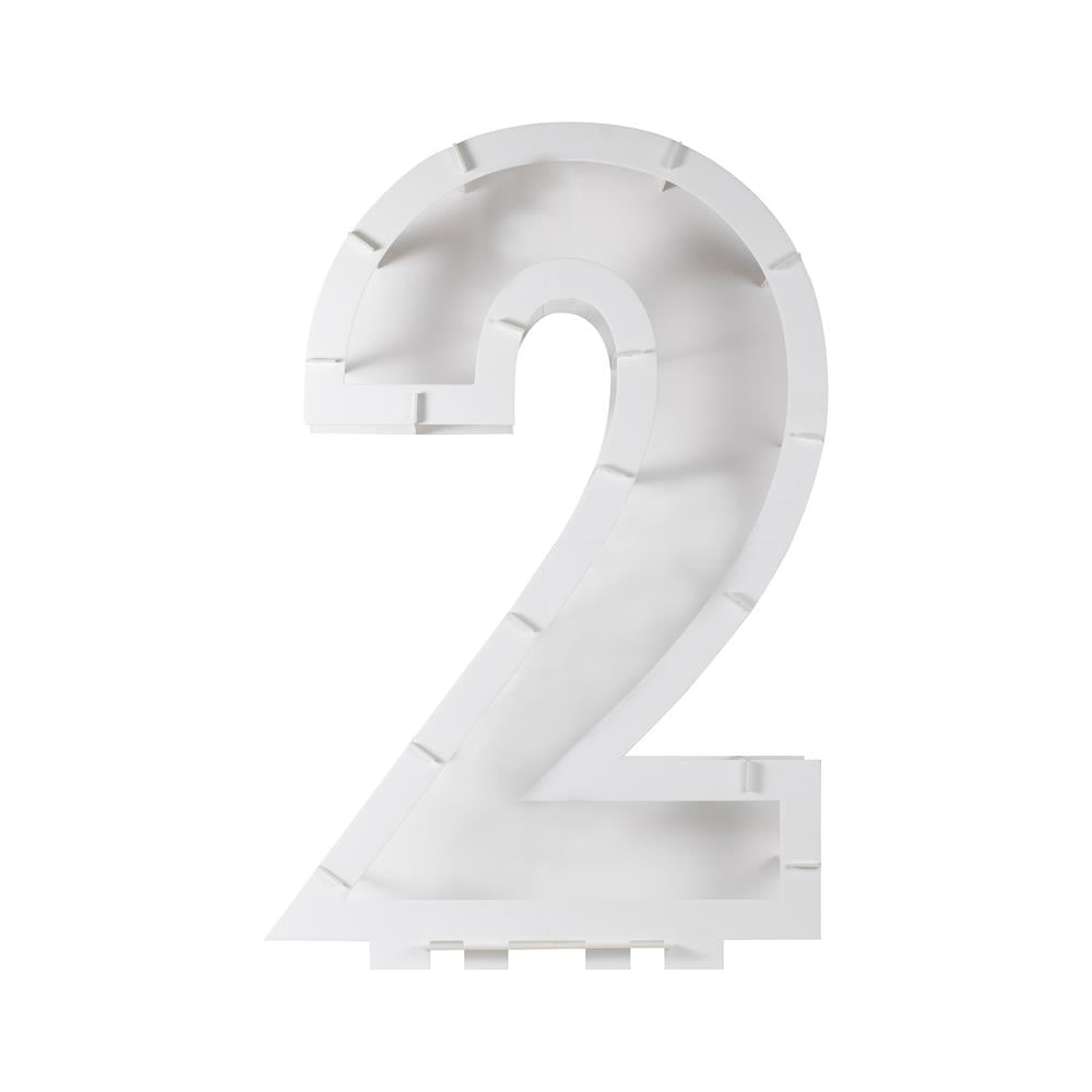 Ginger Ray - Balon Standı - 2 Rakamı Masa Süsü