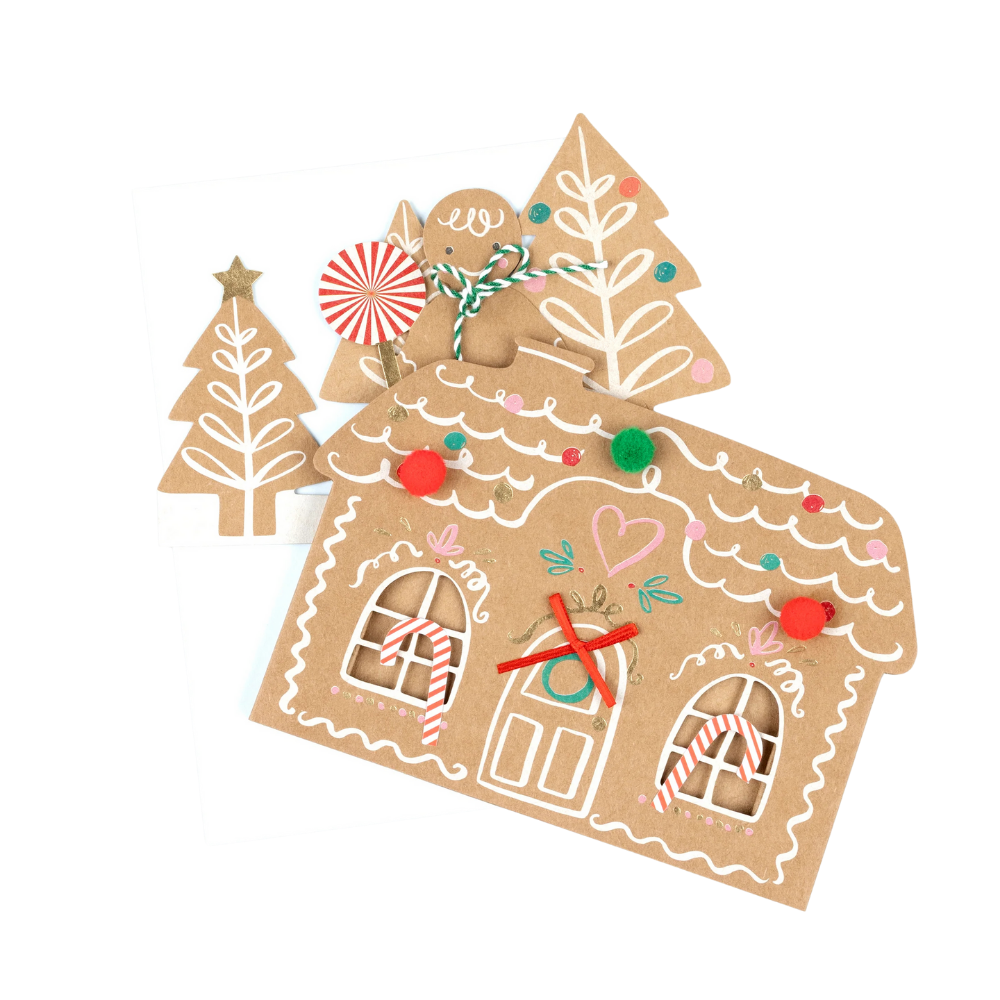 Meri MeriMeri Meri - 3D Tebrik Kartı - Gingerbread293505