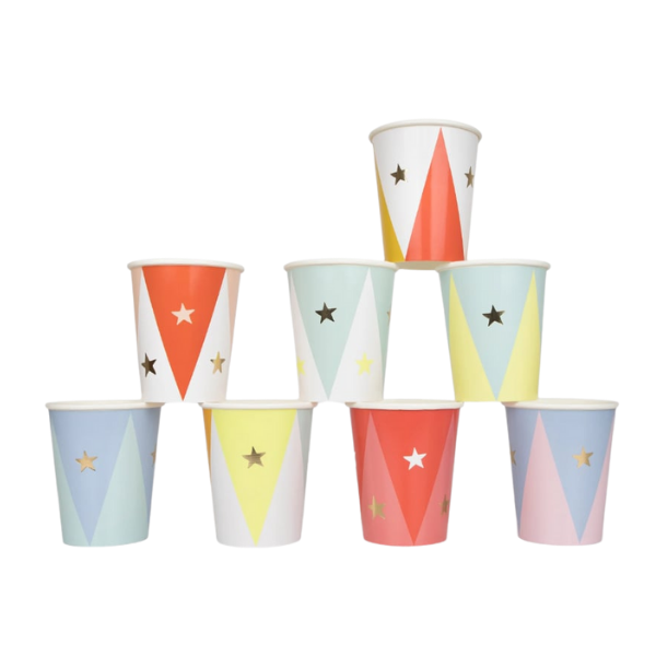 Meri MeriMeri Meri - Circus Cups - Sirk Bardaklar (x8)276539