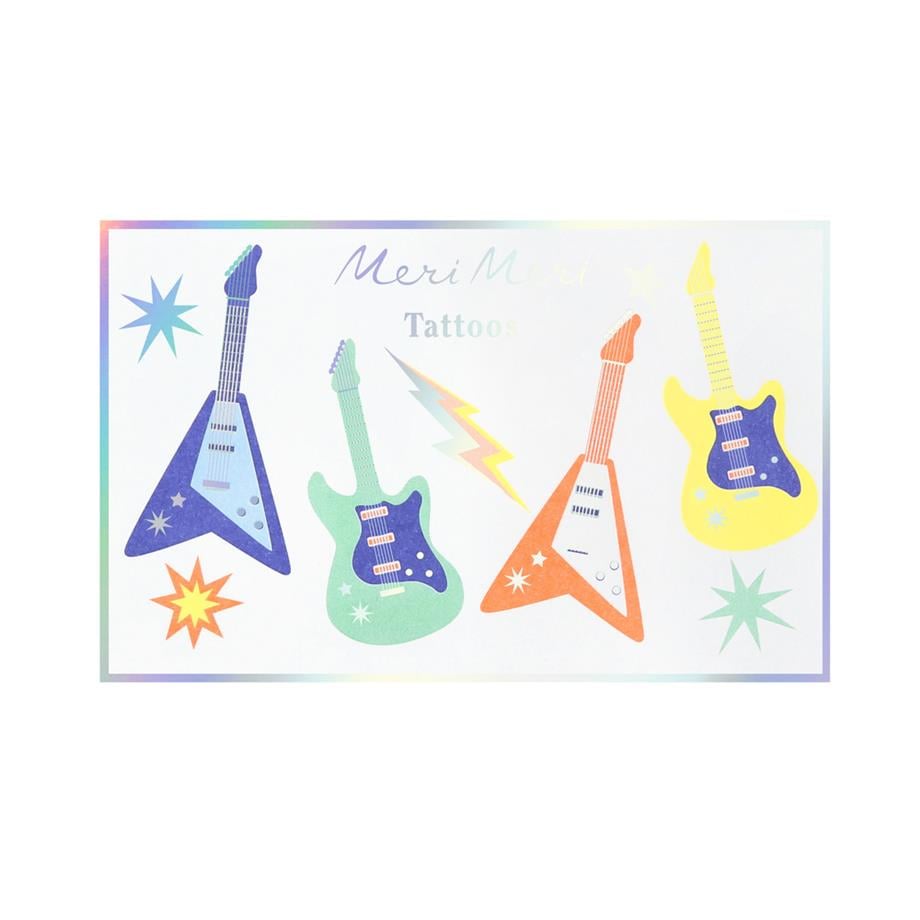 Meri MeriMeri Meri - Elektro Gitar Geçici Dövmeler - 2 Sayfa303180