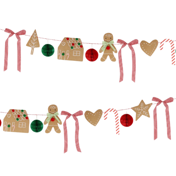 Meri MeriMeri Meri - Gingerbread Garland - Zencefilli Kurabiye Asılan Süs280050