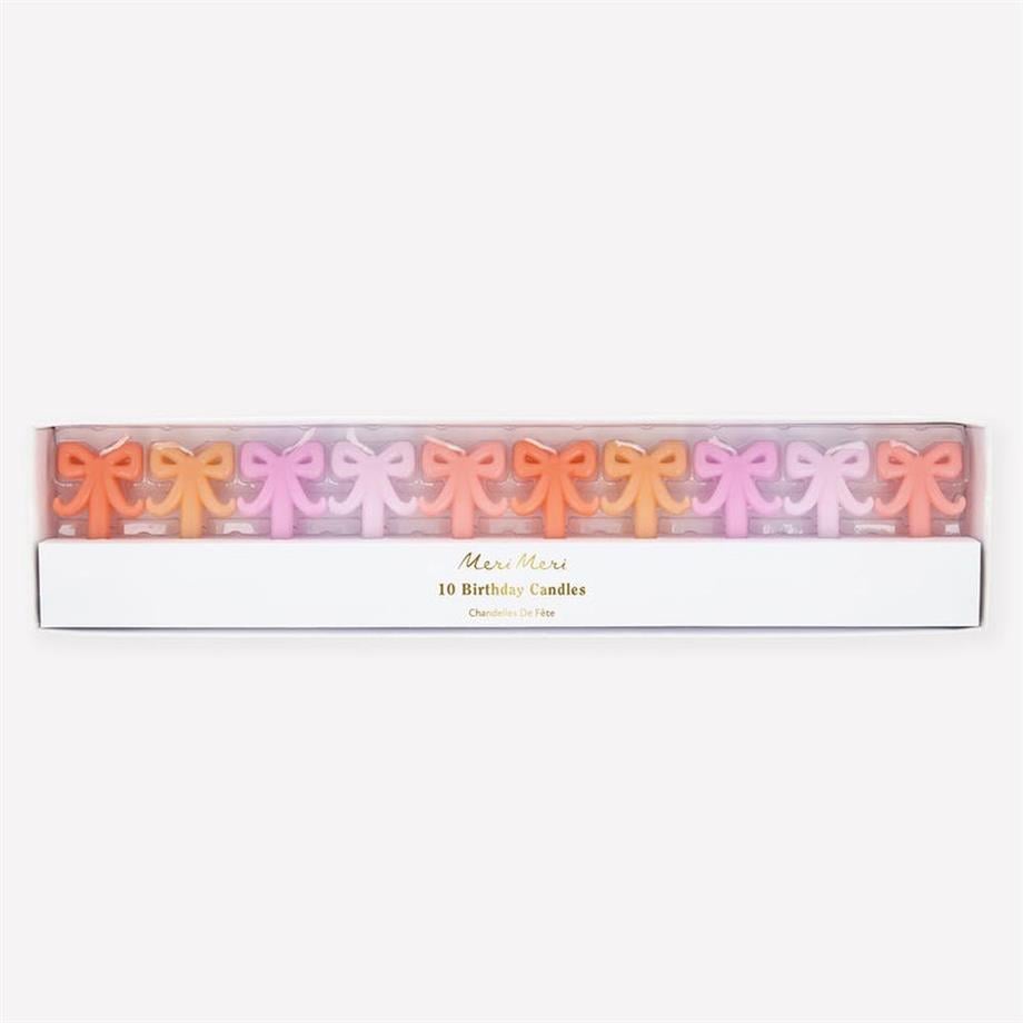 Meri MeriMeri Meri - Mini Bow Candles - Mini Fiyonk Mumlar - 10 Adet299103