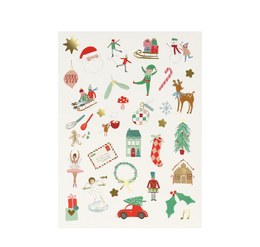 Meri MeriMeri Meri - Mixed Icon Christmas Stickers - Yeni Yıl Karışık Çıkartmalar280500