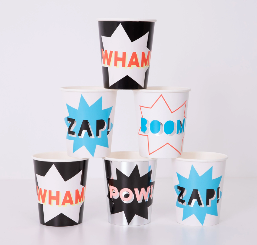 Meri MeriMeri Meri - Süper Kahraman Bardaklar - 8 Adet221949