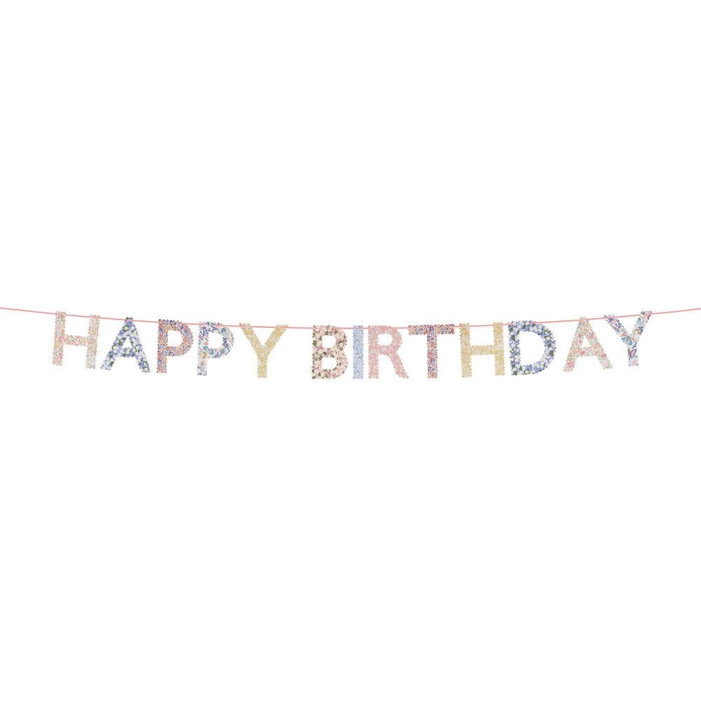 Meri MeriMeri Meri x Liberty - Happy Birthday Asılan Süs284163