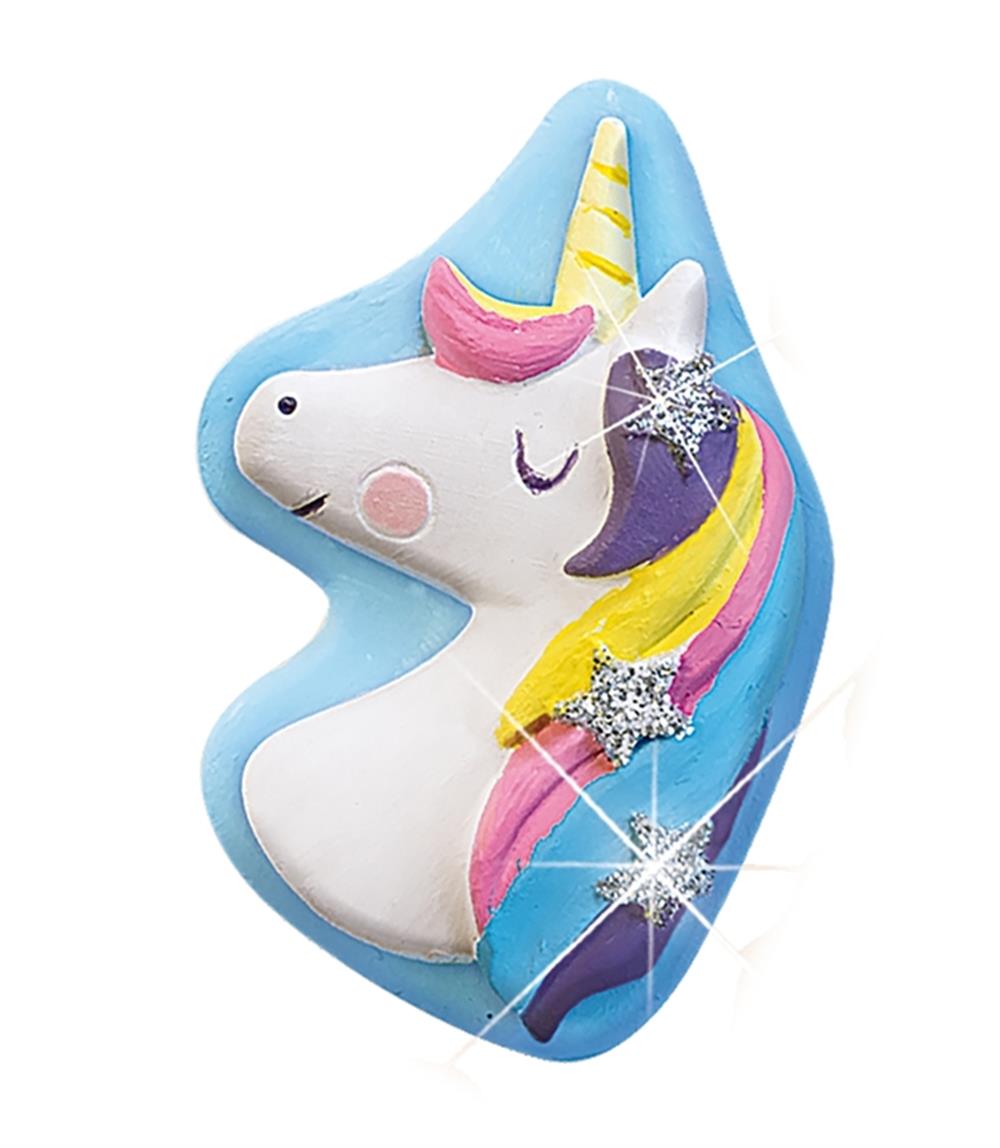 SES Creative - Kalıba Dök ve Boya - Unicorn - Simli l Karavan Kids