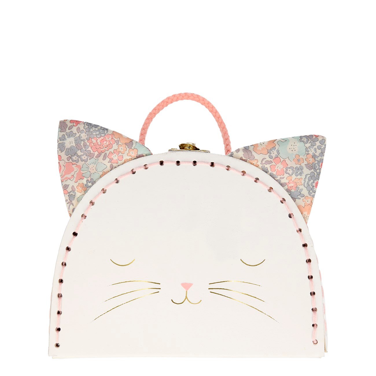 Çiçekli Kedi Mini Oyuncak Çantası OYUNCAK ÇANTALARI