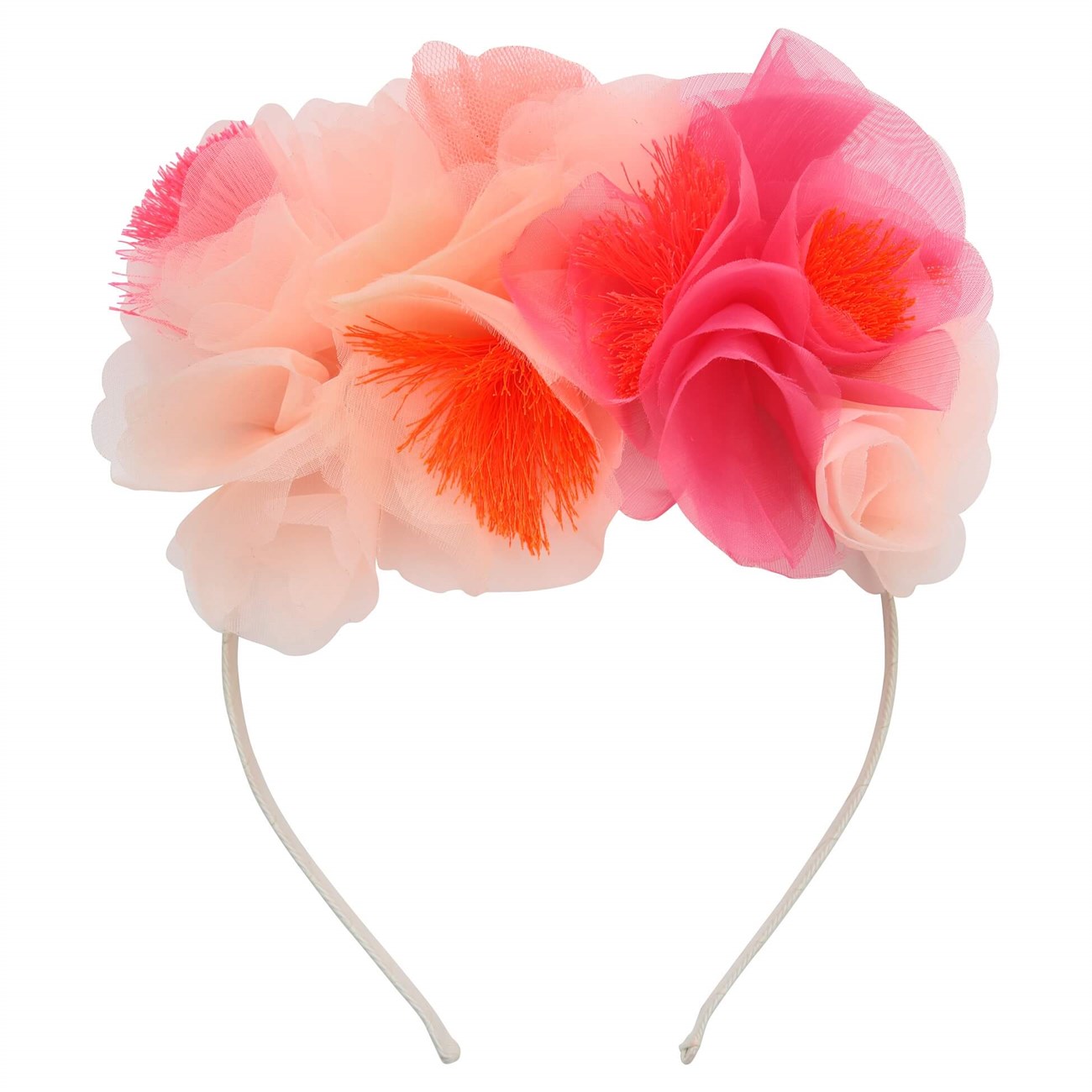 Meri Meri - Pink Floral Headband - Pembe Çiçekli Taç