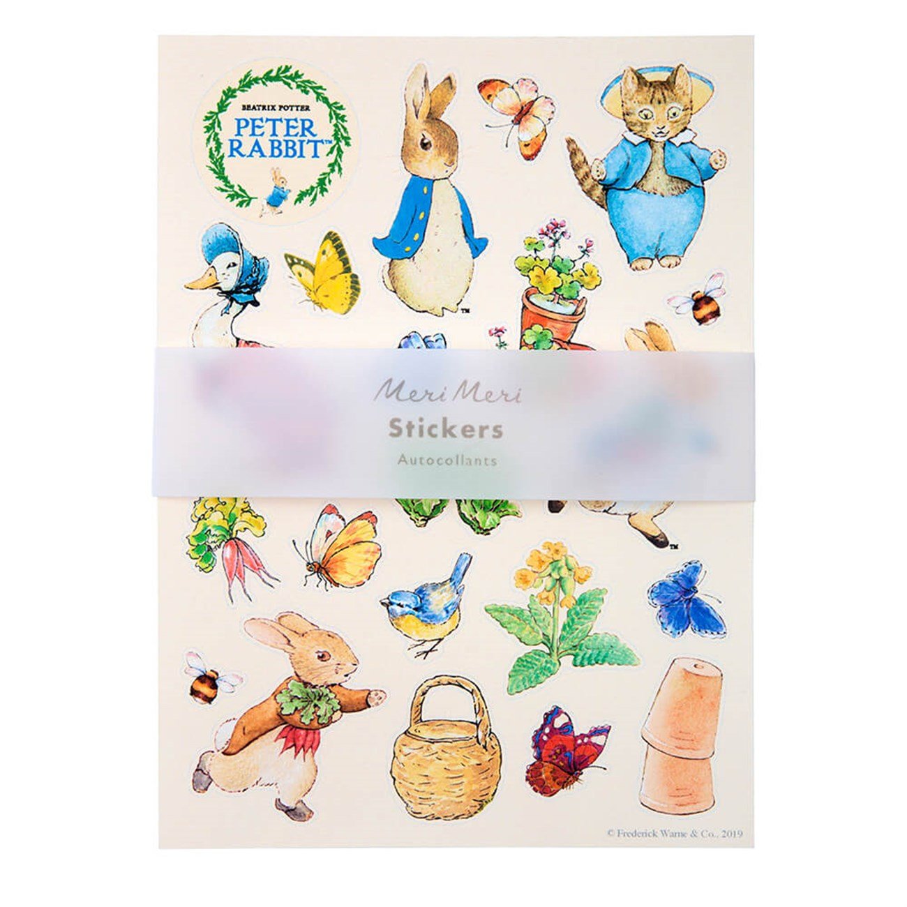 Meri Meri - Peter Rabbit Sticker Sheets - Peter Rabbit Çıkartmalar