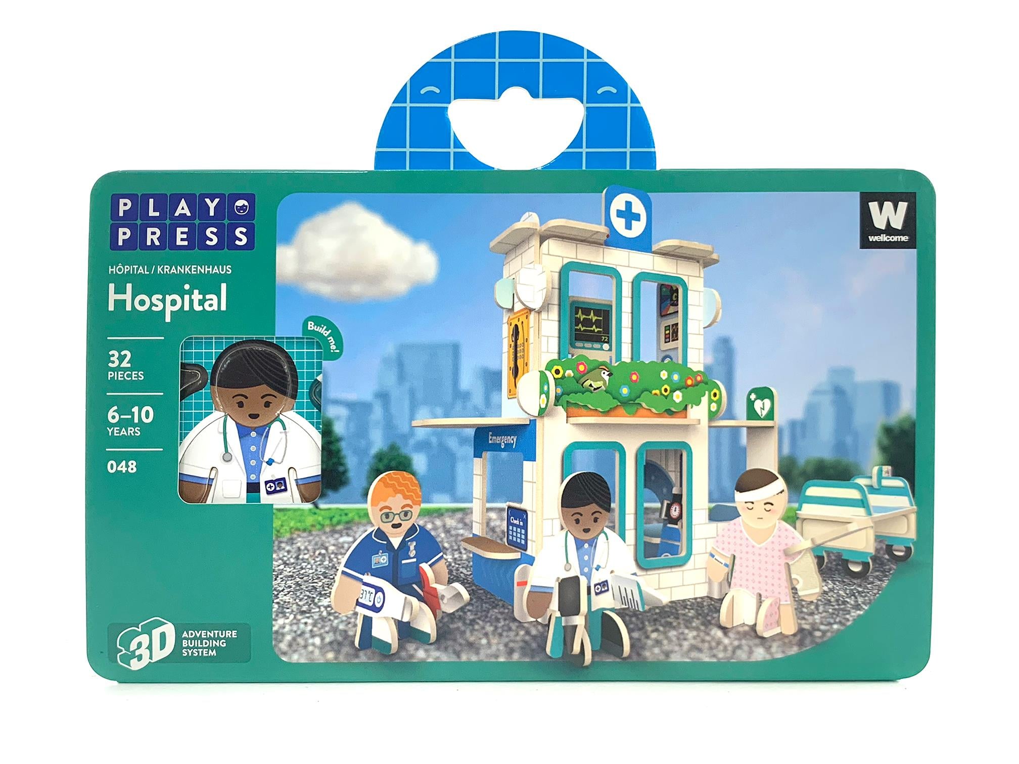 PlayPressPlayPress - Story Playset - Hospital48