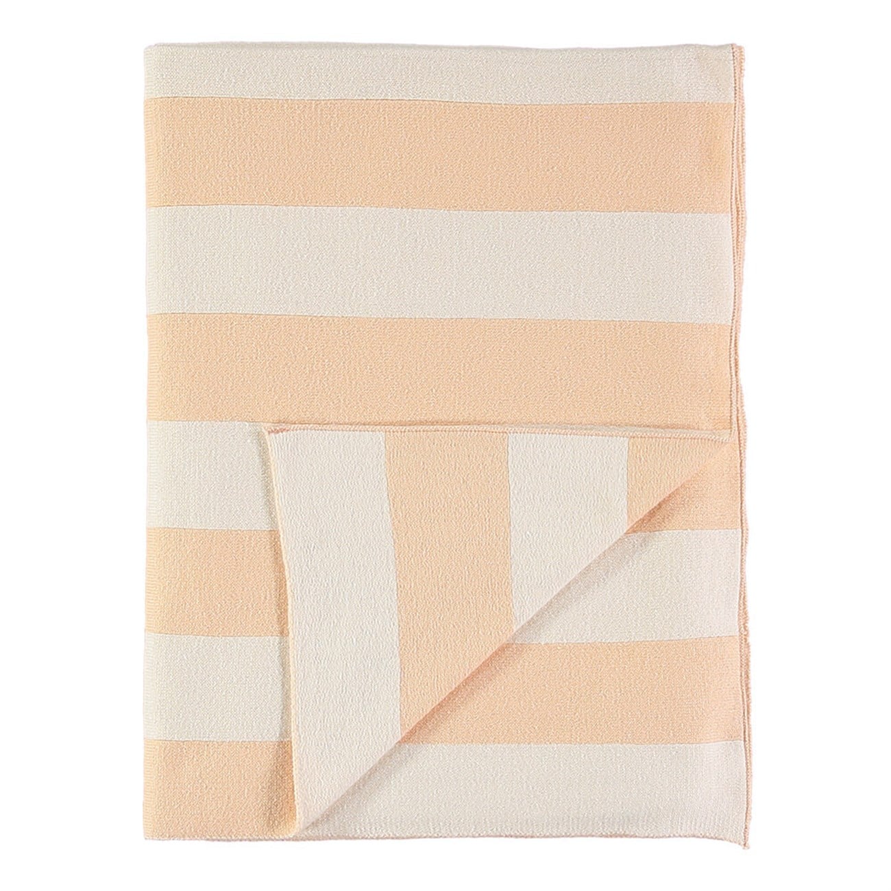 Meri Meri - Çizgili Battaniye - Şeftali & Fildişi