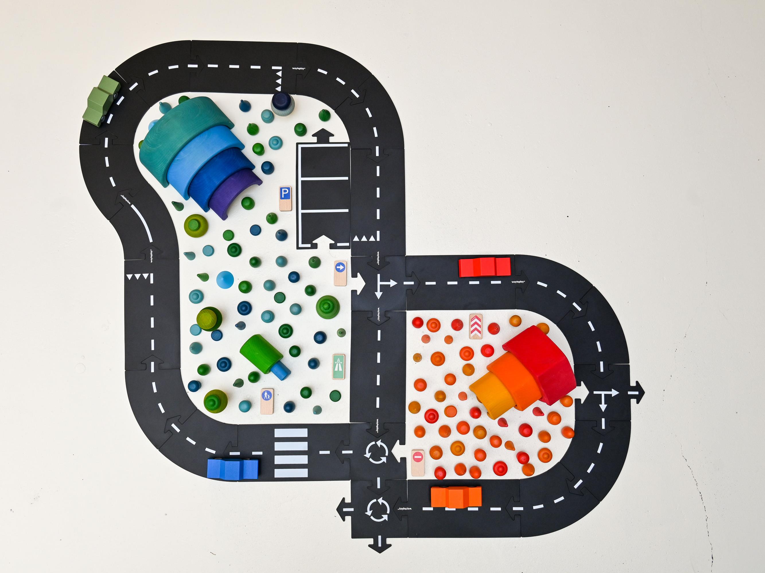waytoplay 24ピースセット ×2 Waytoplay - Highway - 24 Parça - 24HI | Karavan Kids