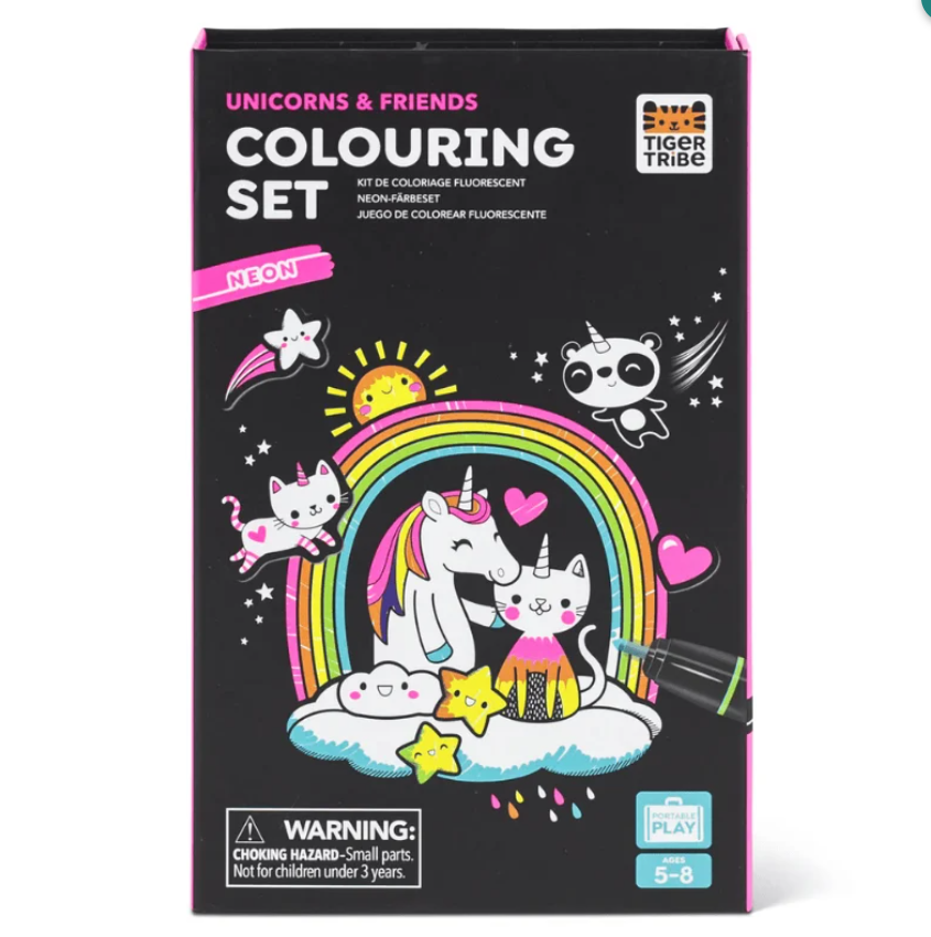 Tiger TribeTiger Tribe Neon Boyama Seti - Unicorns and Friends6-0258