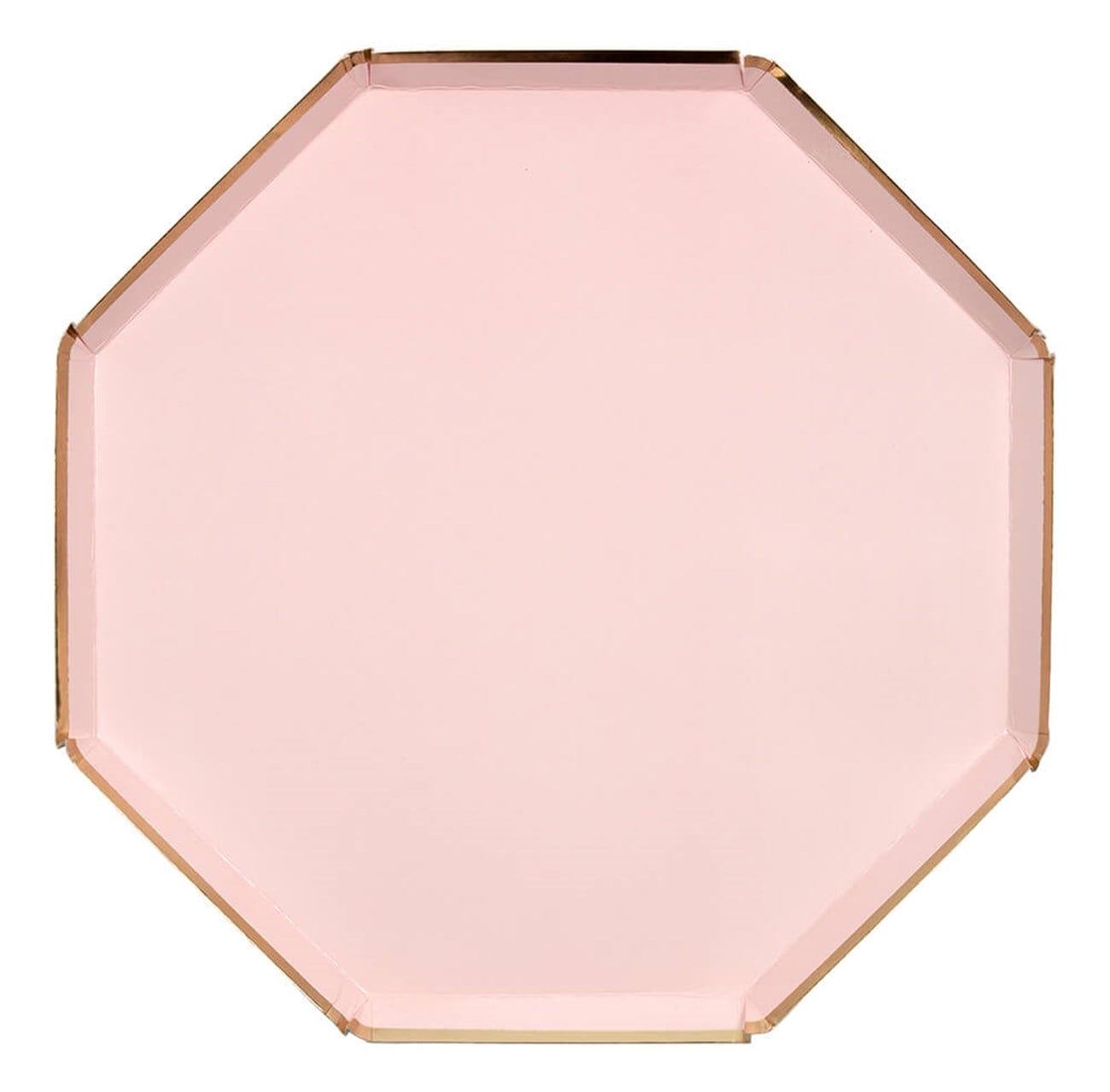 Meri Meri - Dusky Pink Plates - Toz Pembe Tabaklar - L - 8'li