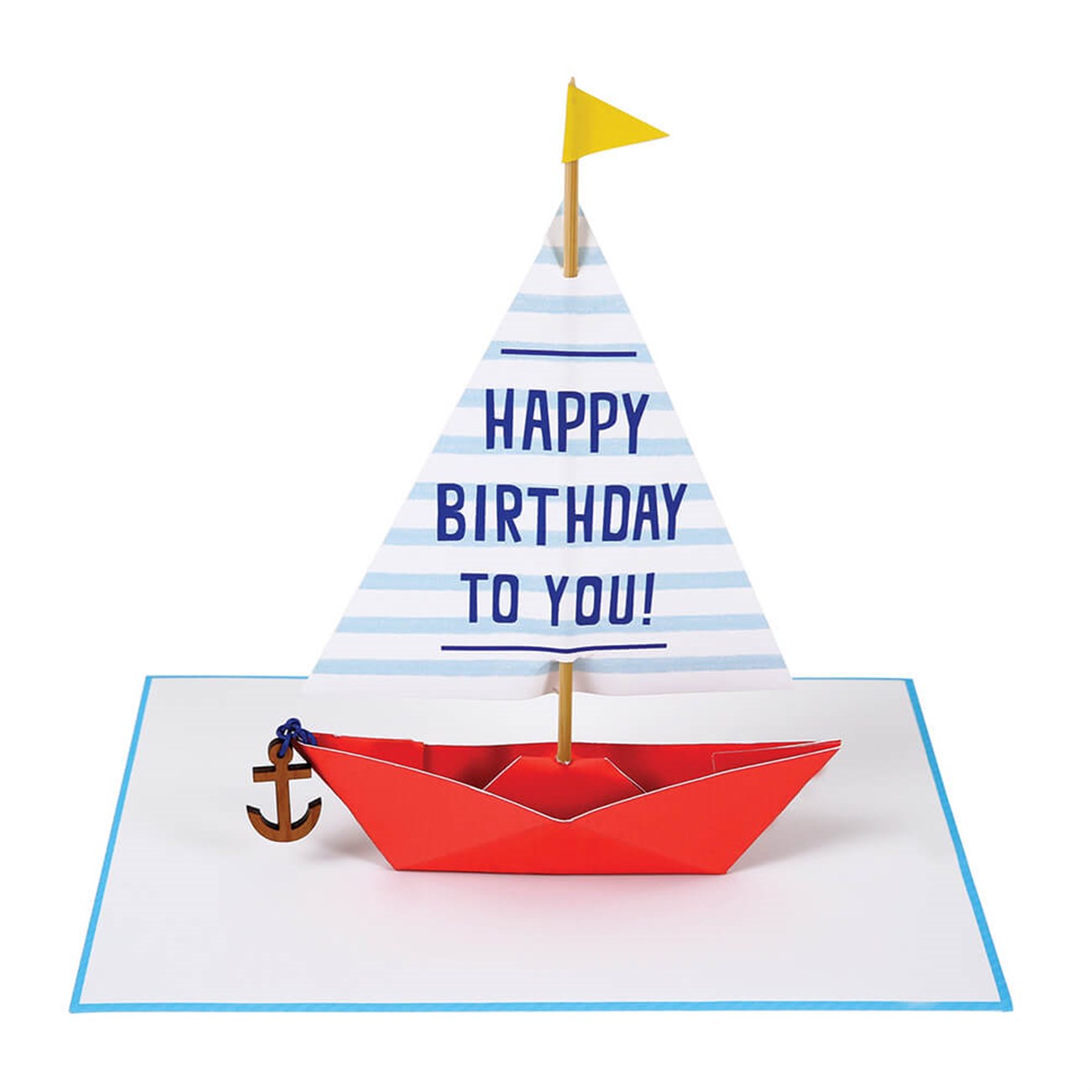 Meri Meri - Sailing Boat Card - Yelkenli Tebrik Kartı