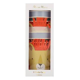 Meri Meri - Animal Parade Character Cups - Hayvan Geçit Töreni Bardaklar - 8'li Bardaklar