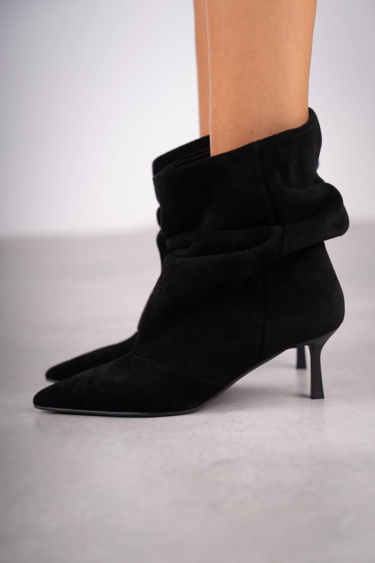 ALBA SİYAH SÜET BOT SİYAH SÜET