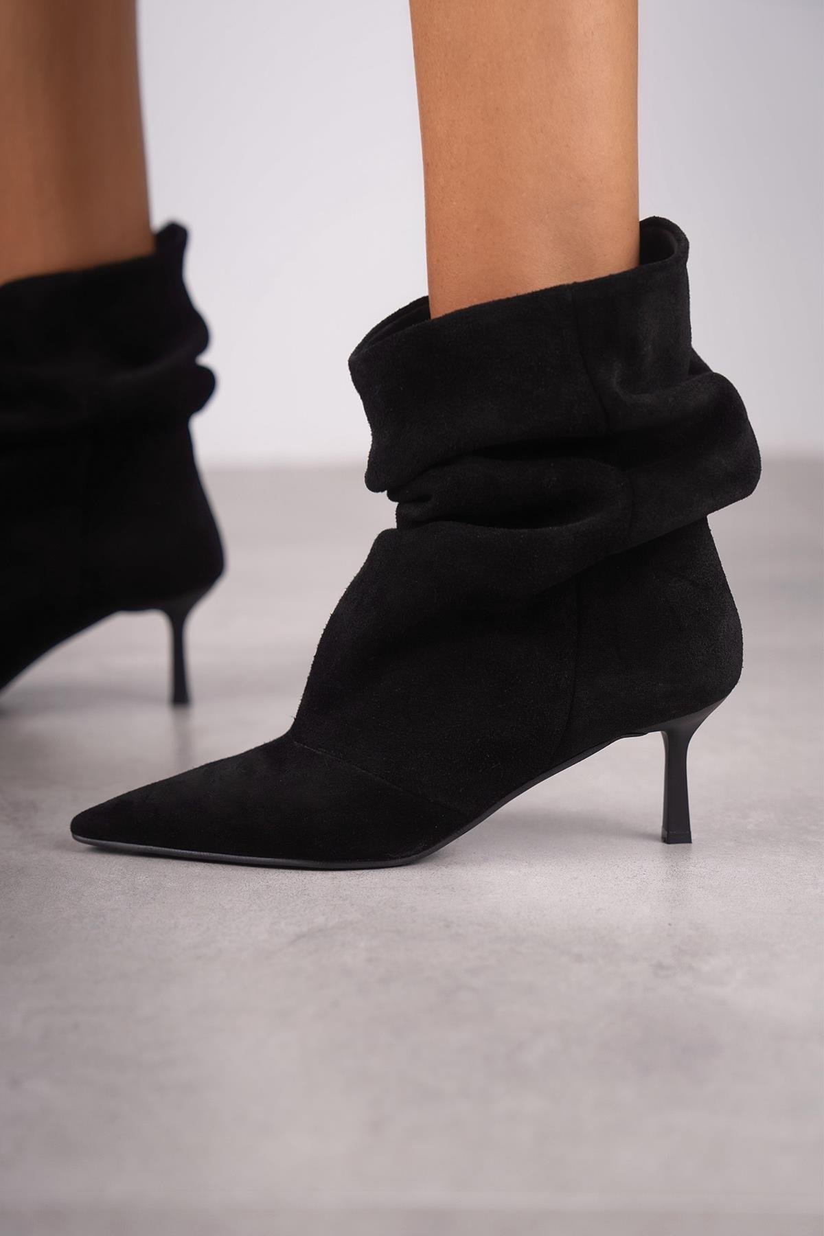 ALBA SİYAH SÜET BOT SİYAH SÜET