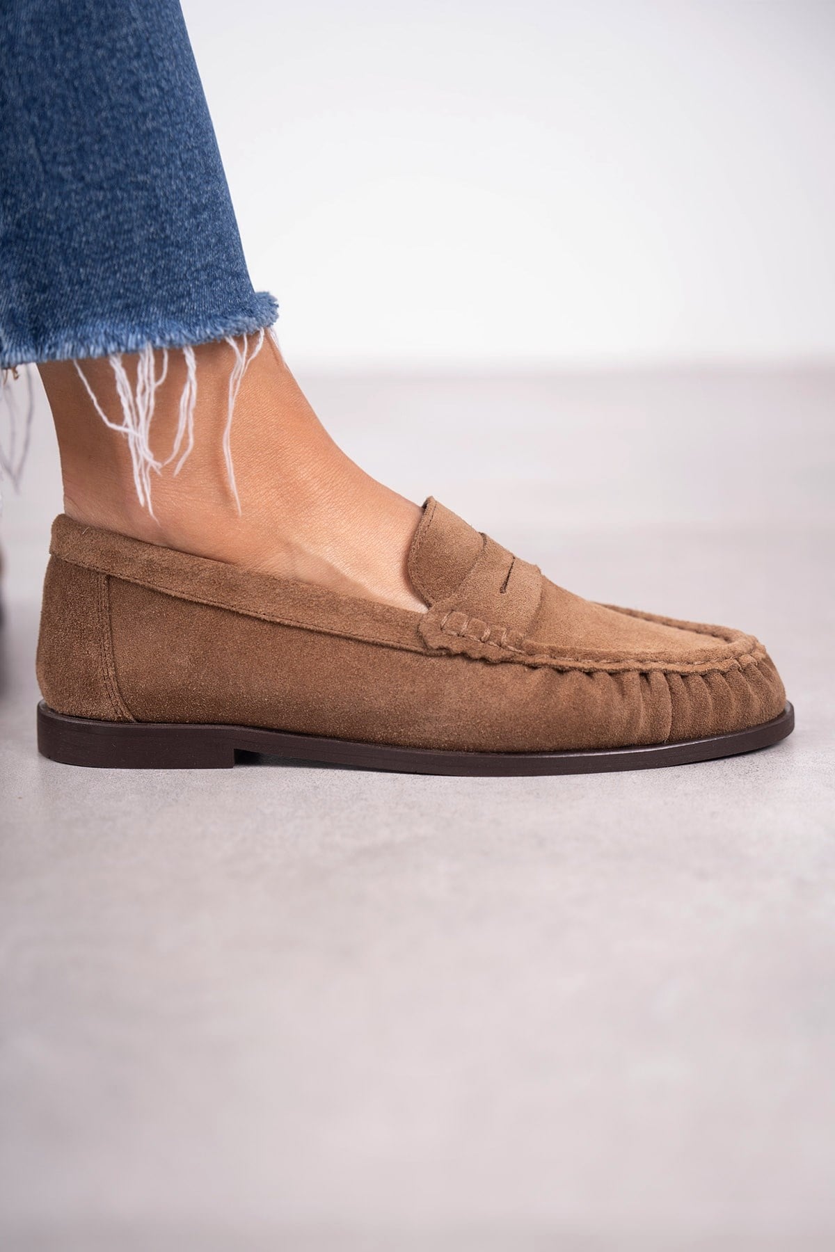 ALEX LOAFER AÇIK KAHVE SÜET