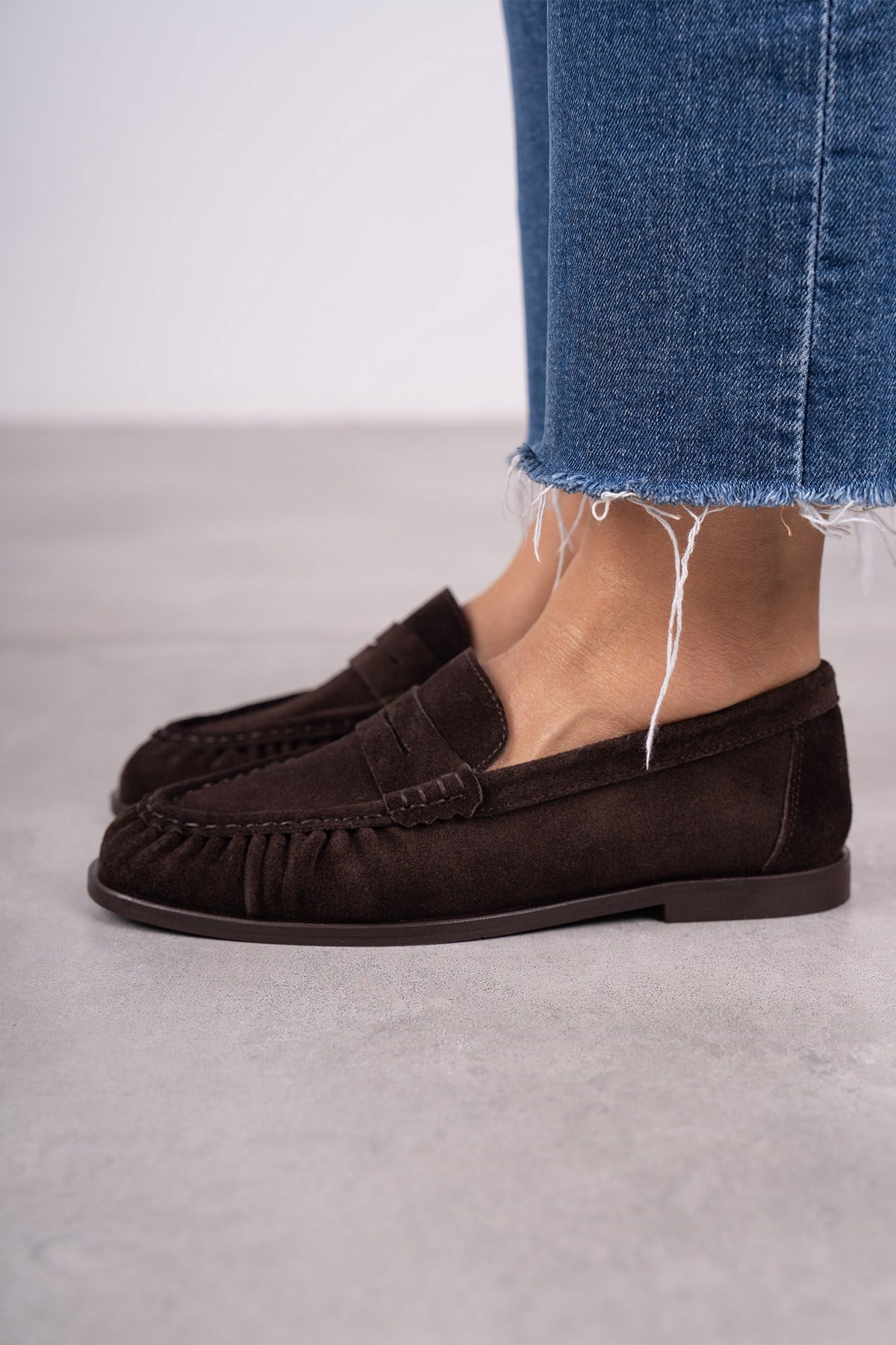 ALEX LOAFER KOYU KAHVE SÜET
