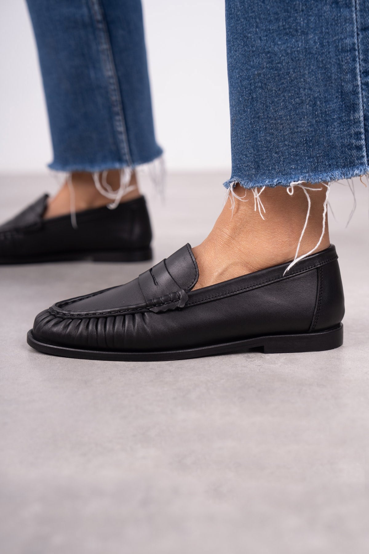 ALEX LOAFER SİYAH DERİ