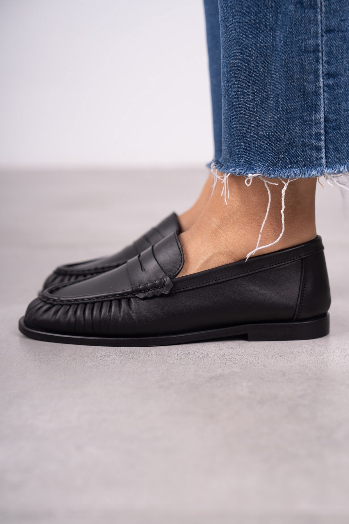 ALEX LOAFER SİYAH DERİ