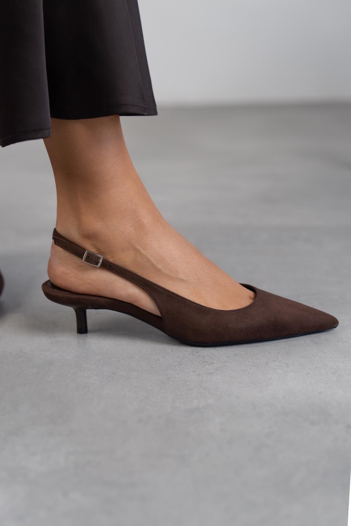 AURA KOYU KAHVE SÜET AYAKKABI KAHVE