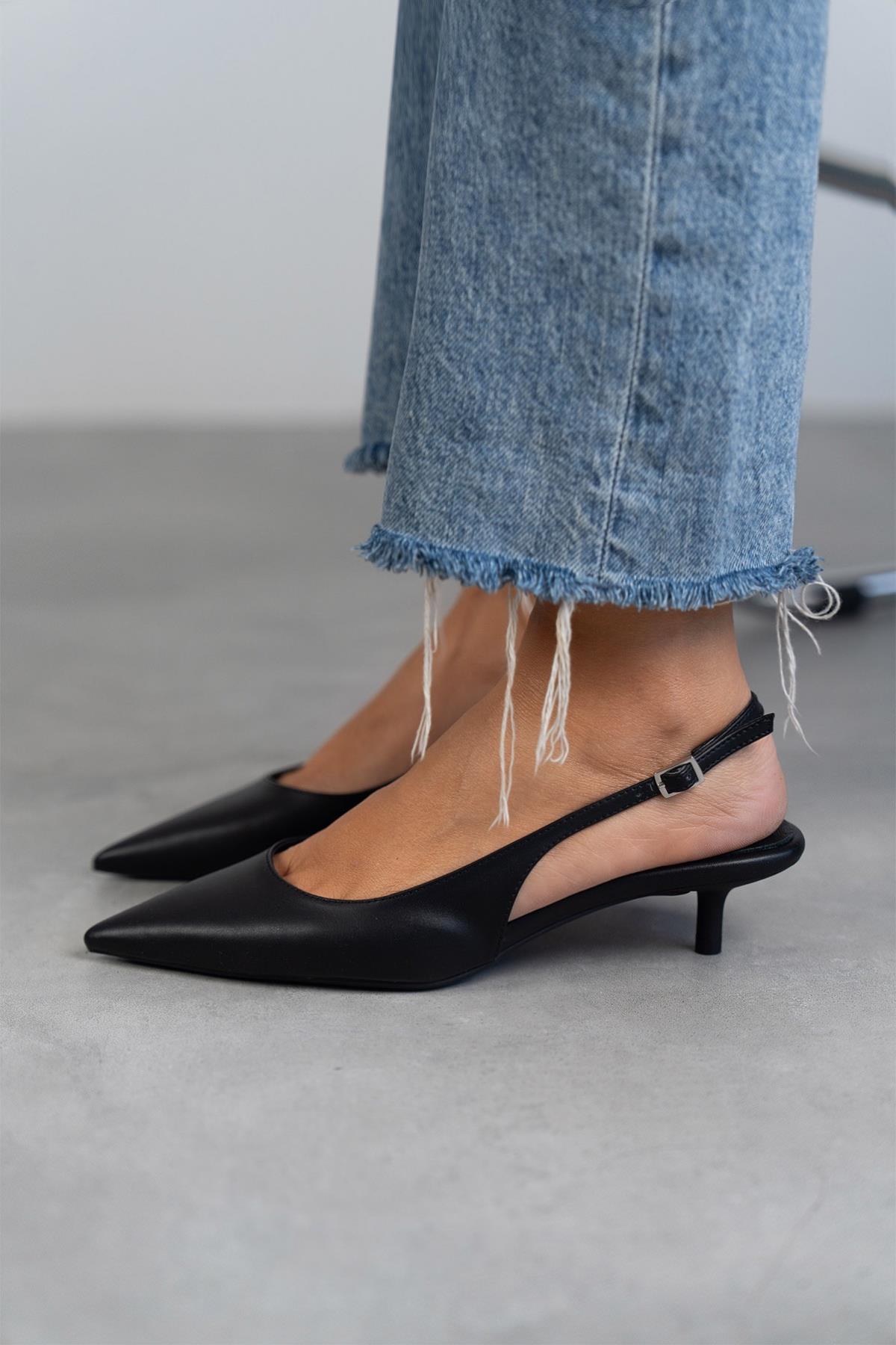 AURA SİYAH DERİ AYAKKABI SİYAH DERİ