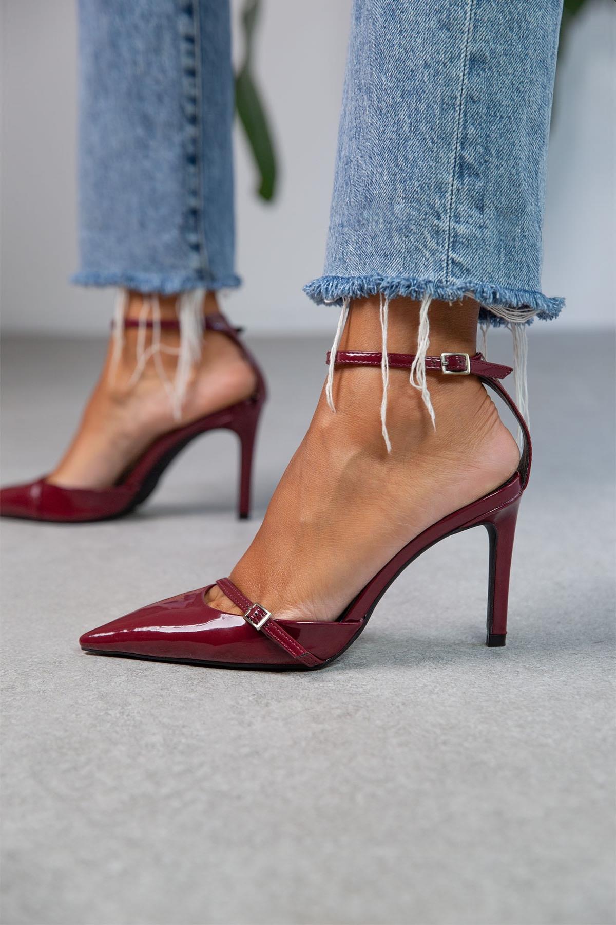 BLAİR BORDO STİLETTO bordo