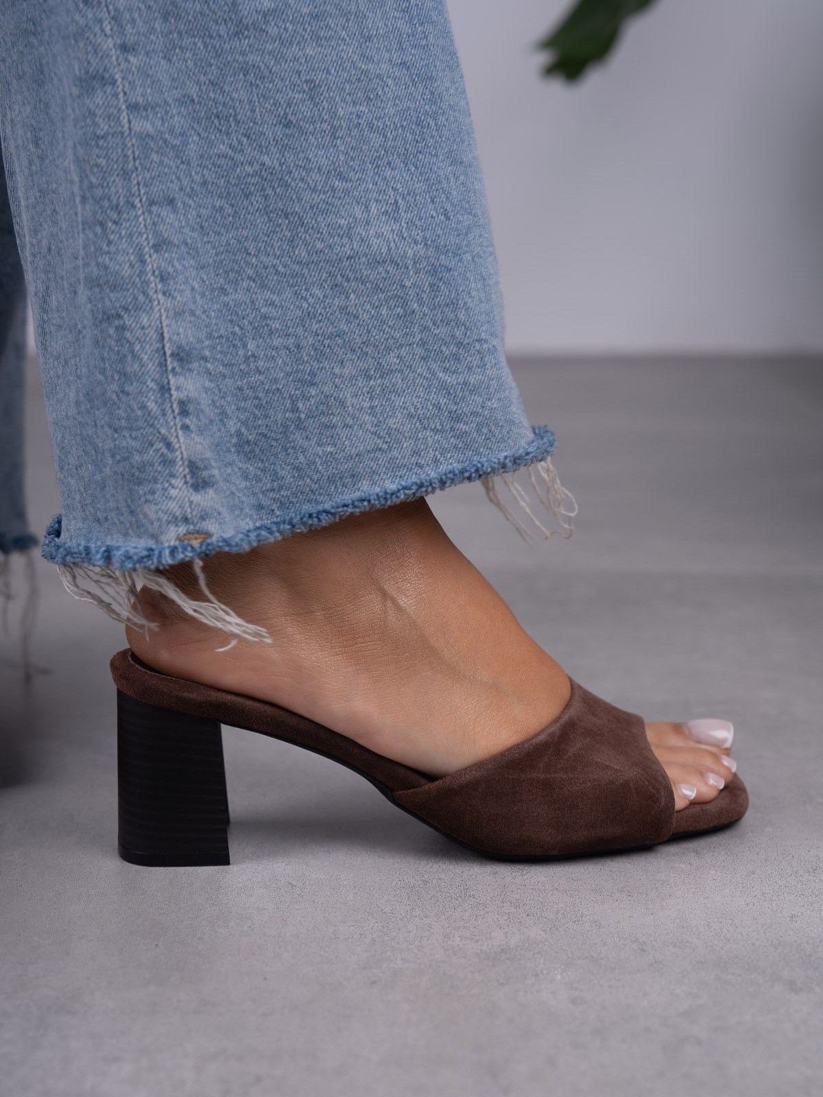 BLOCK TERLİK KOYU KAHVE SÜET