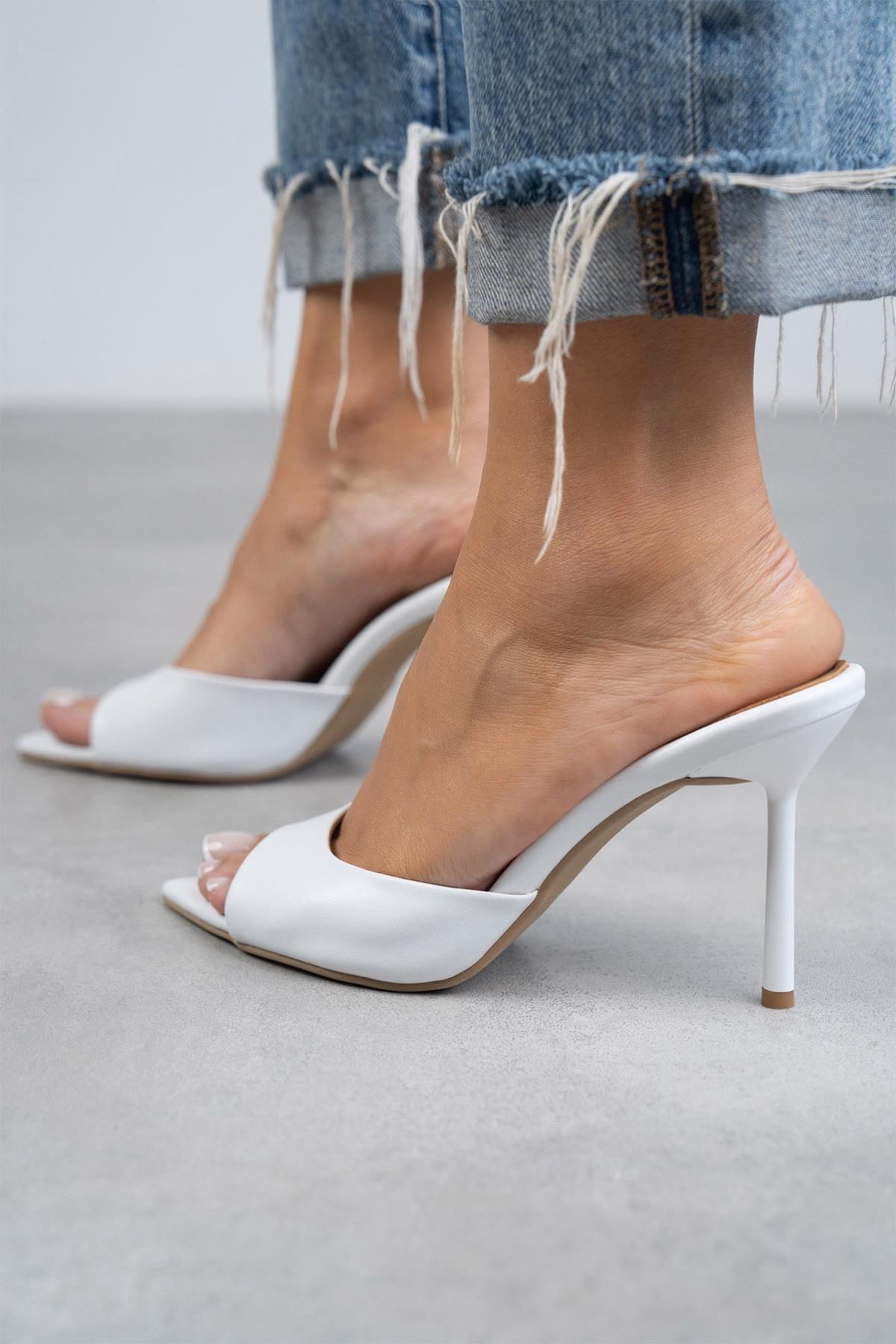 CARMEN BEYAZ DERİ TERLİK BEYAZ DERİ