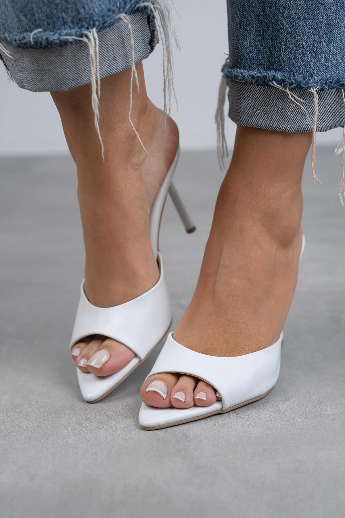 CARMEN BEYAZ DERİ TERLİK BEYAZ DERİ