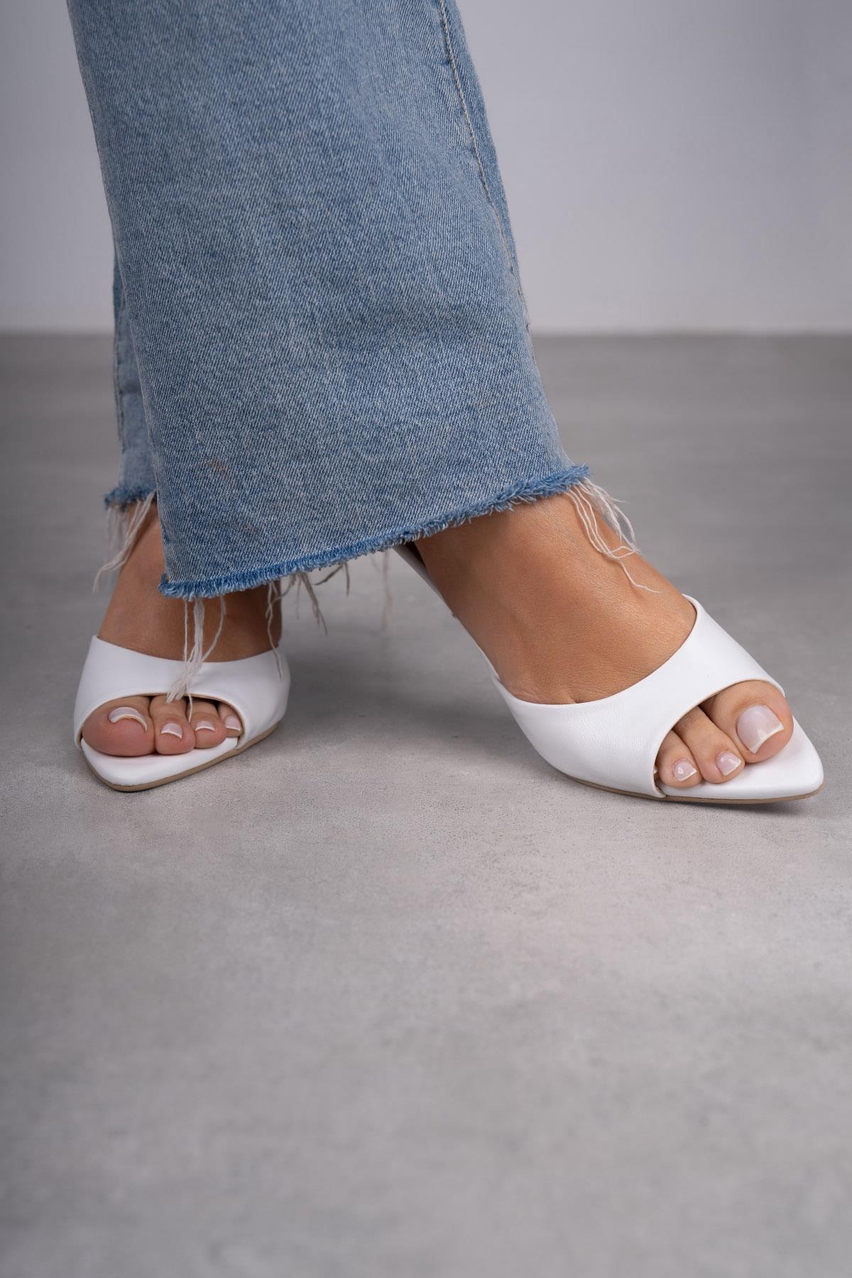 CLARA BEYAZ DERİ TERLİK BEYAZ DERİ