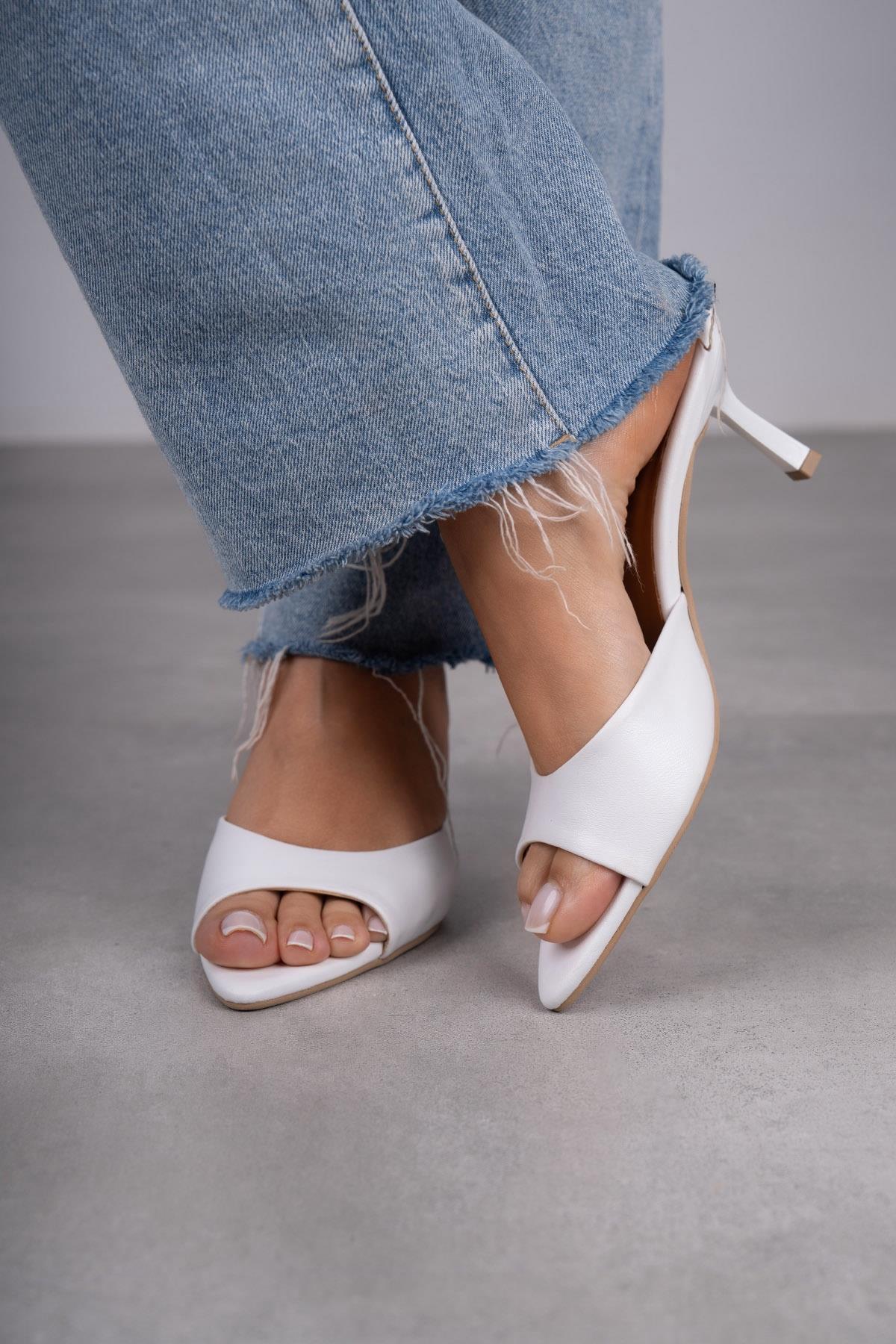 CLARA BEYAZ DERİ TERLİK BEYAZ DERİ