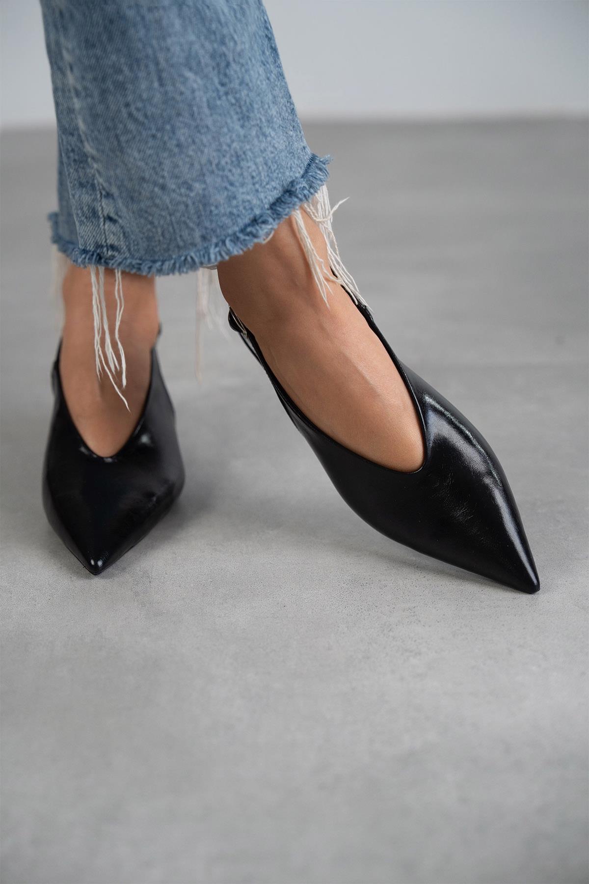 DALİA SİYAH DERİ AYAKKABI SİYAH DERİ