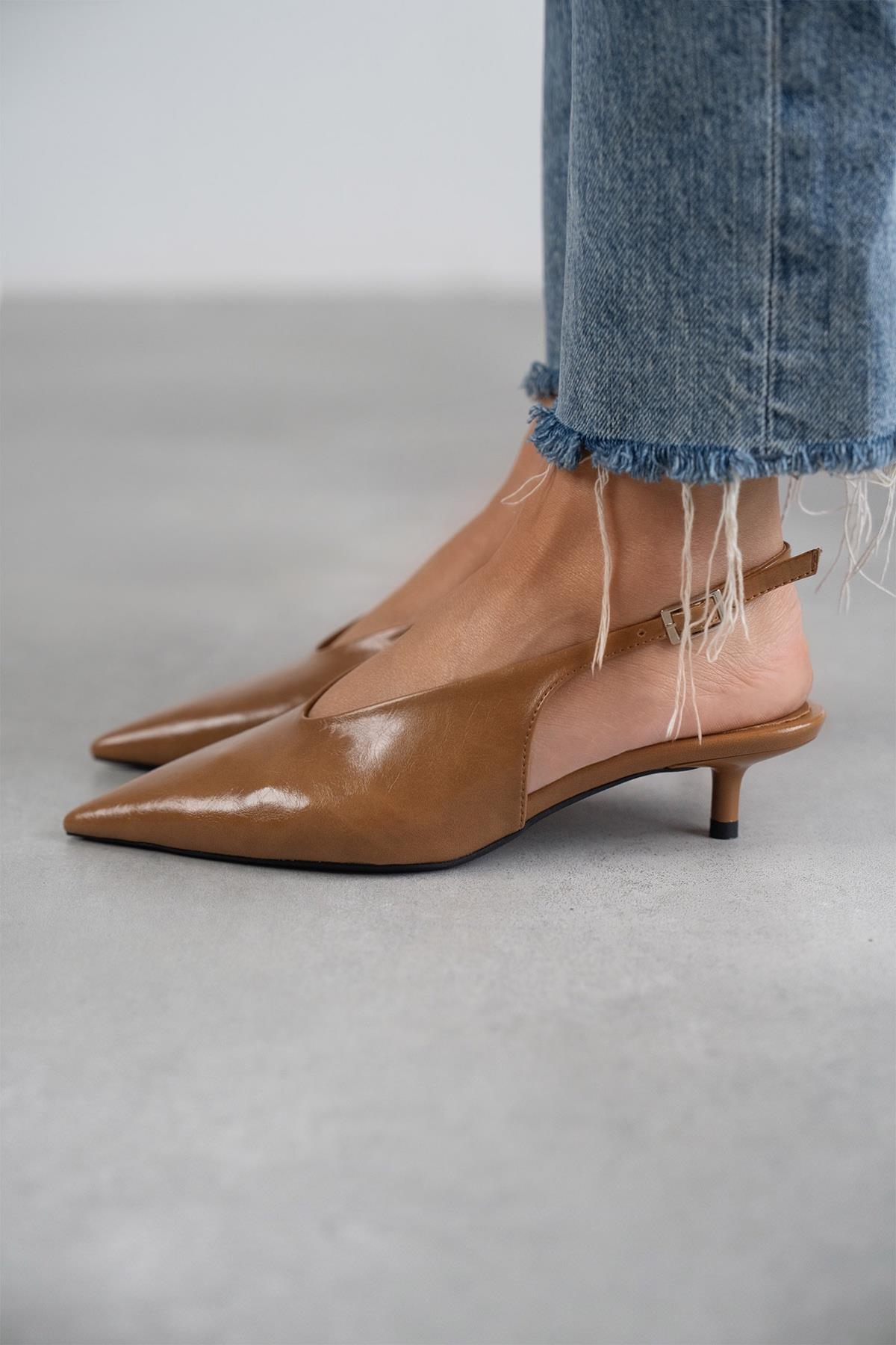 DALİA TABA DERİ AYAKKABI TABA