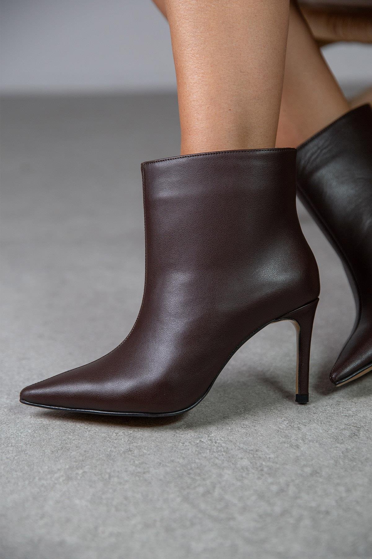 ELECTRA KAHVE DERİ BOT KAHVE