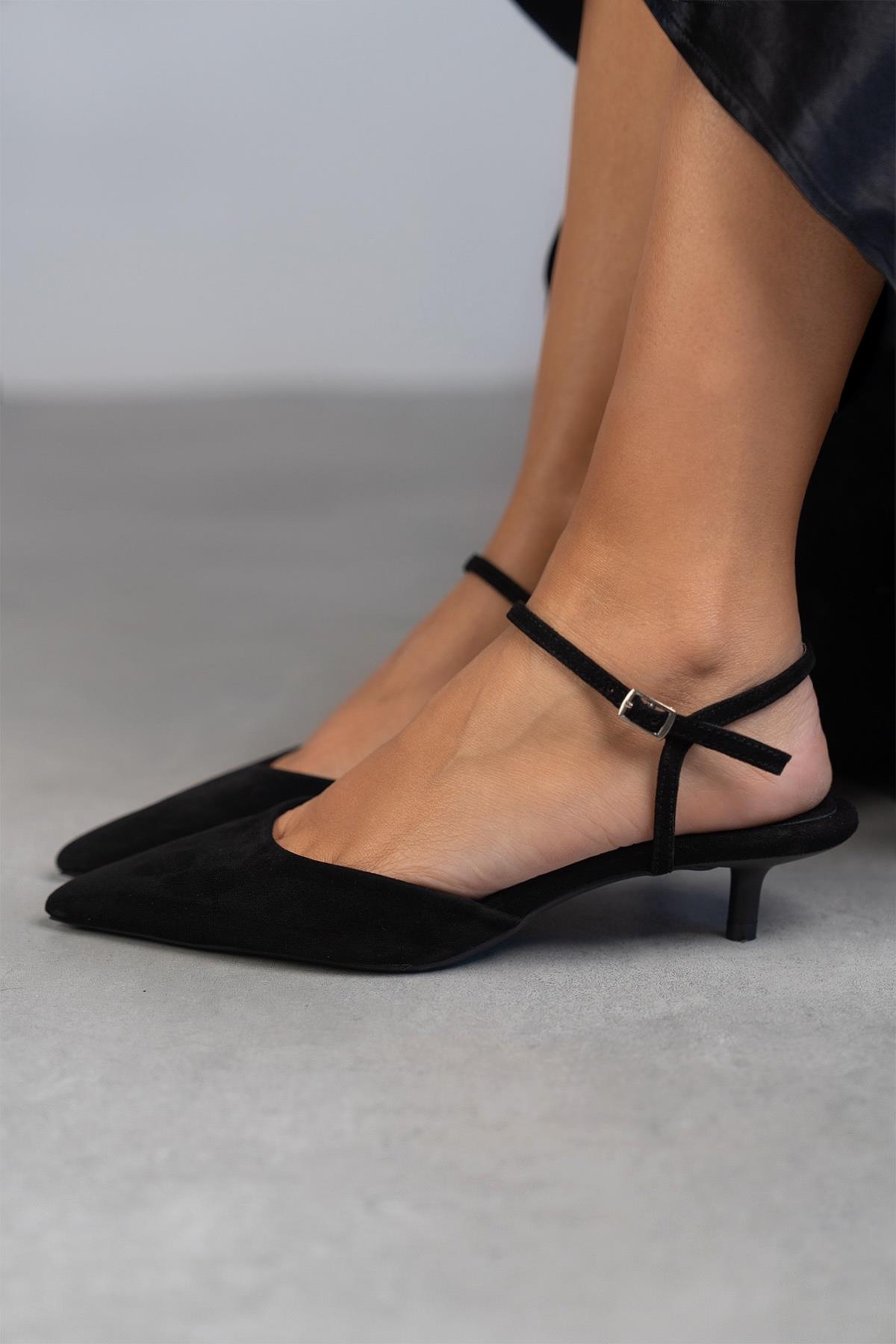 EMİLY SİYAH SÜET AYAKKABI SİYAH SÜET